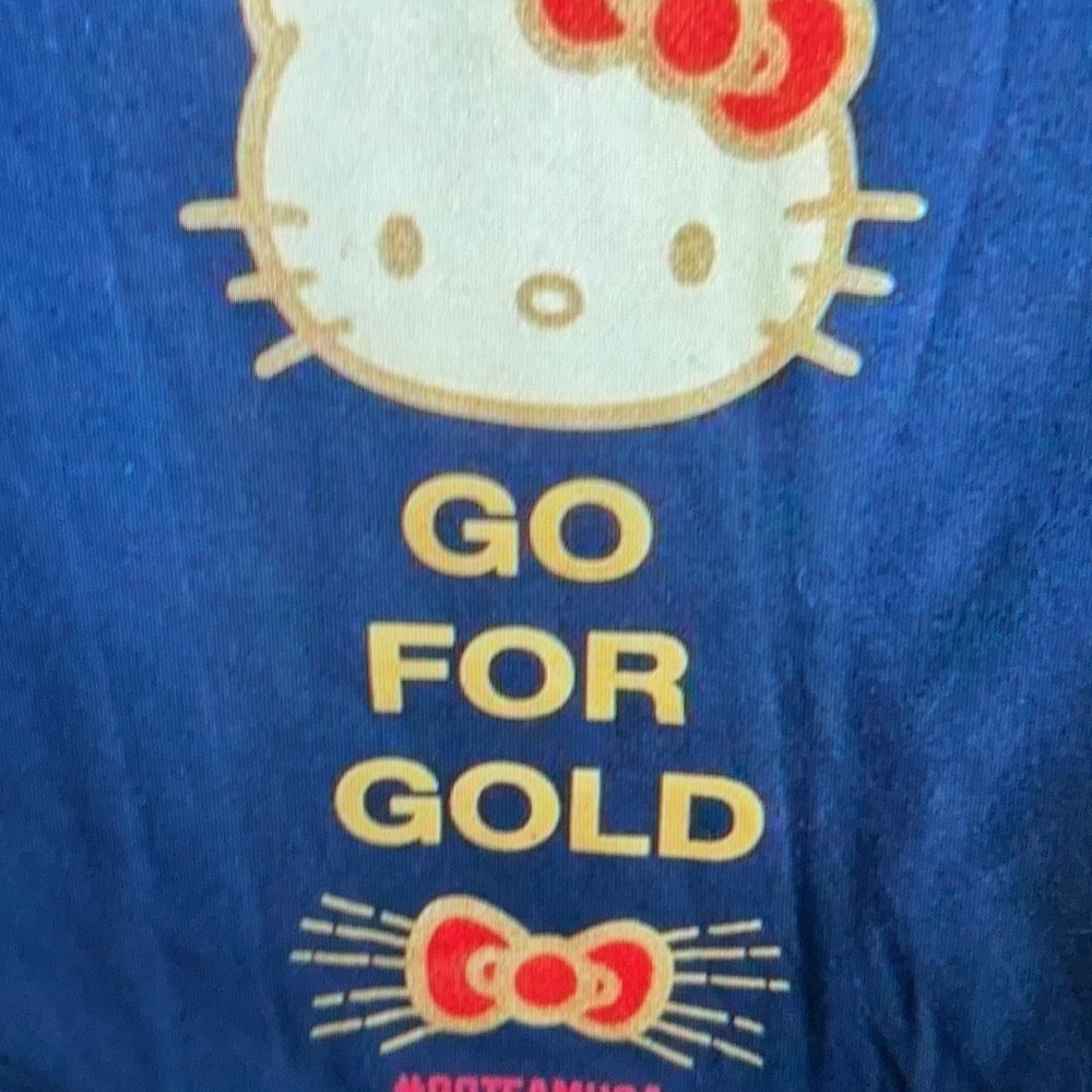 Team USA X Hello Kitty Girls Top size 7 - Picture 2 of 4